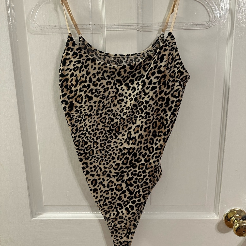 Cheetah print cami bodysuit
